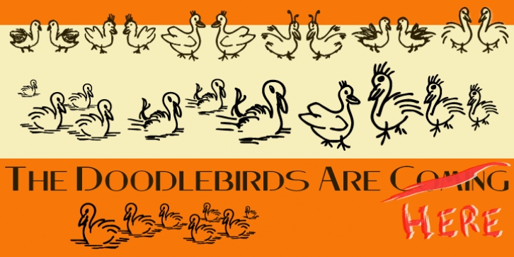 Doodlebirds font preview