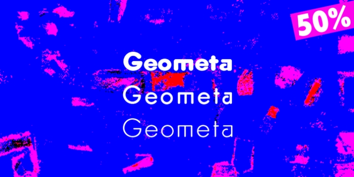 Geometa Rounded font preview