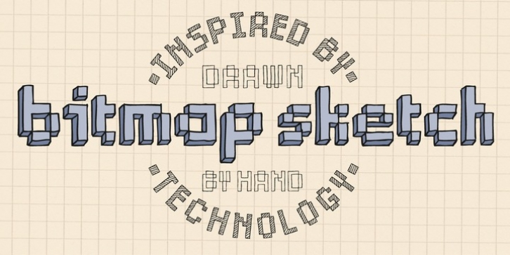 Bitmap Sketch font preview