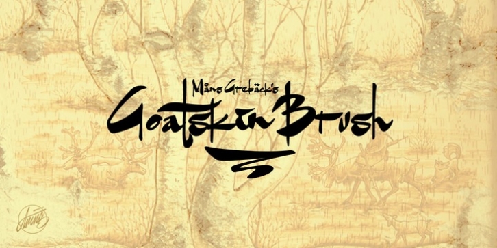 Goatskin Brush font preview