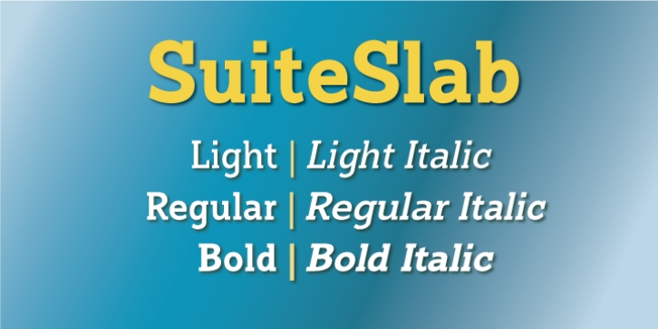 Suite Slab font preview