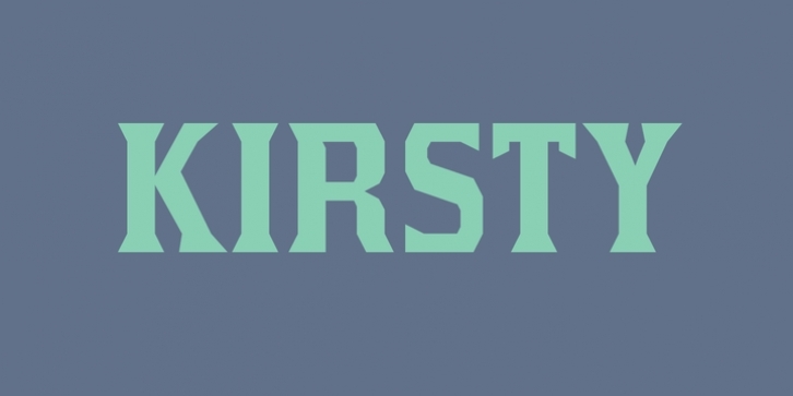 Kirsty font preview
