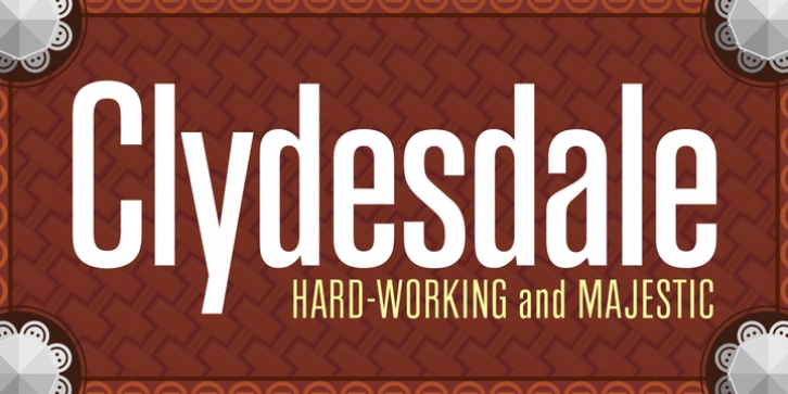Clydesdale font preview