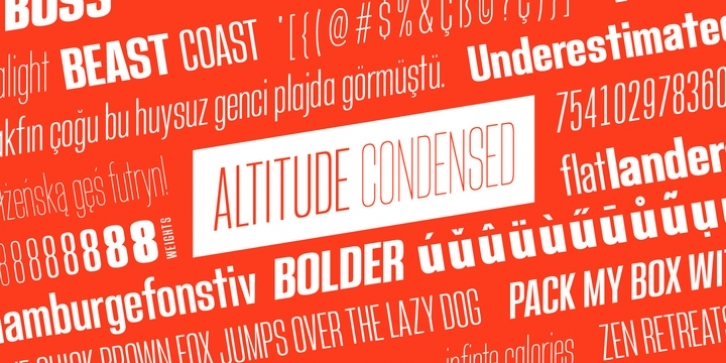 Altitude Condensed font preview