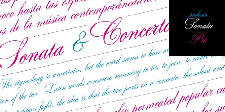 Sonata Pro font preview