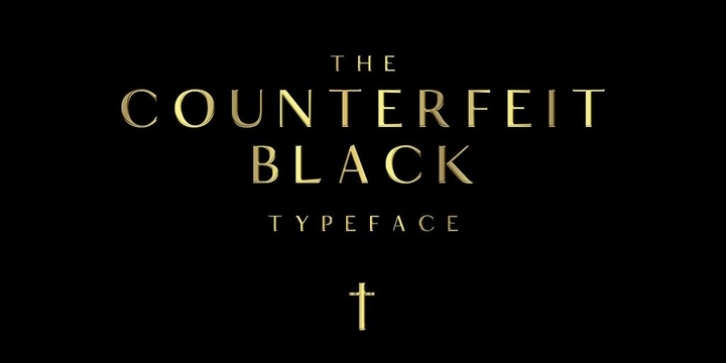 Counterfeit Black font preview