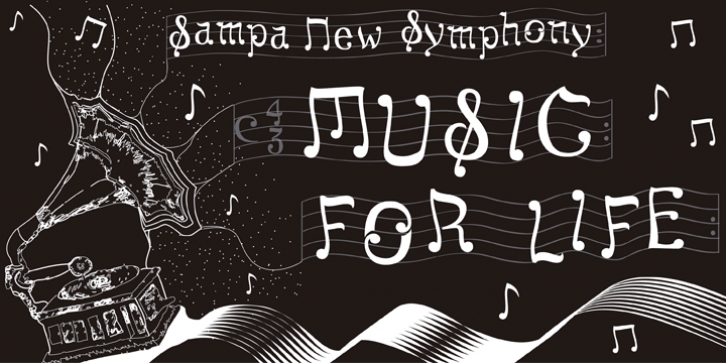 Sampa New Symphony font preview