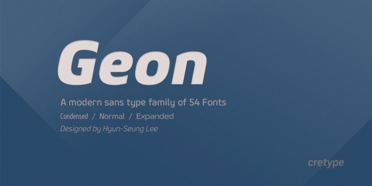 Geon font preview