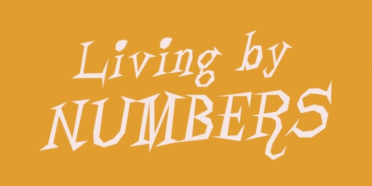 Living By Numbers font preview