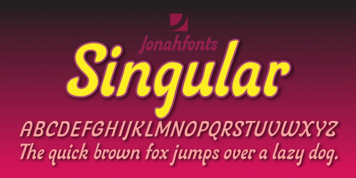 Singular font preview