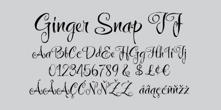 Ginger Snap JF font preview