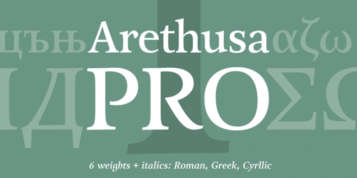 Arethusa Pro font preview