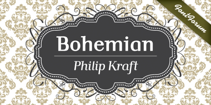 Bohemian font preview