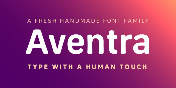 Aventra font preview