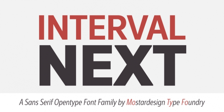 Interval Next font preview