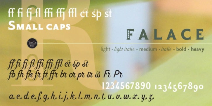 Falace font preview