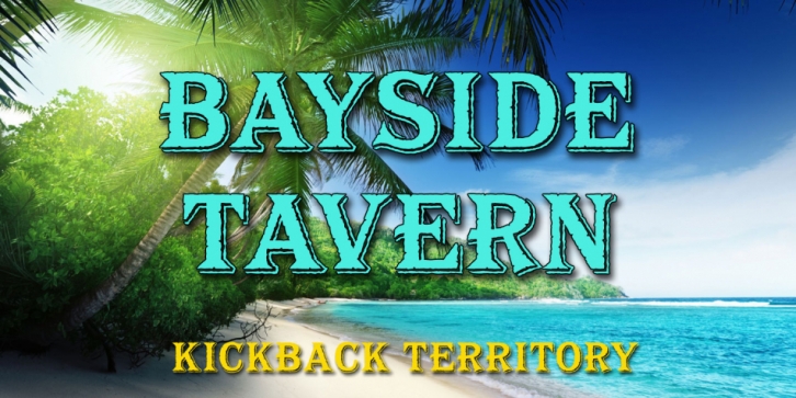 Bayside Tavern font preview