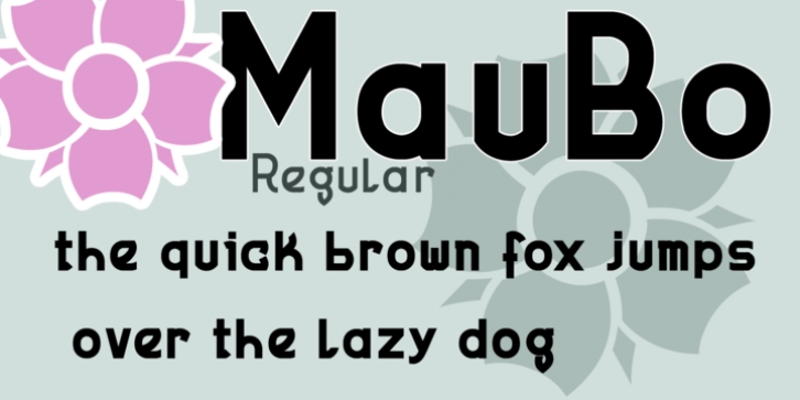 MauBo font preview