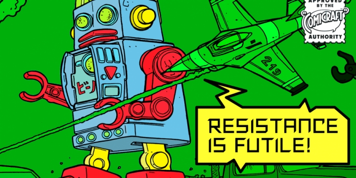 Resistance Is Futile font preview