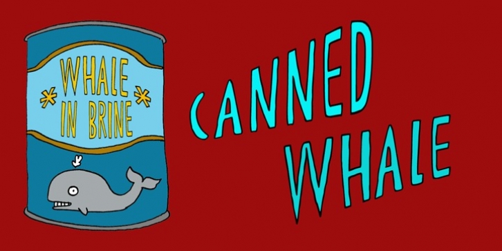 Canned Whale font preview