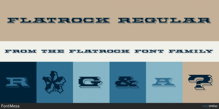 Flatrock font preview