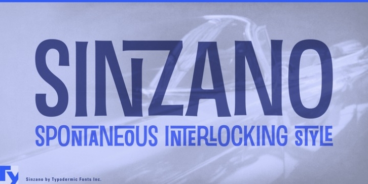 Sinzano font preview