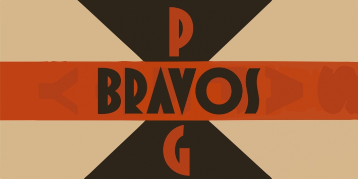 PAG Bravos font preview