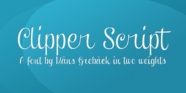 Clipper Script font preview