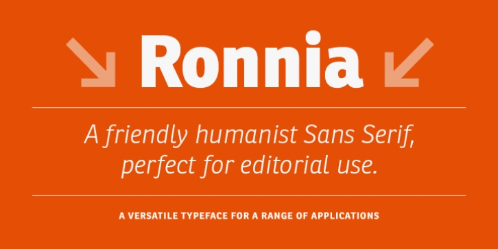 Ronnia font preview