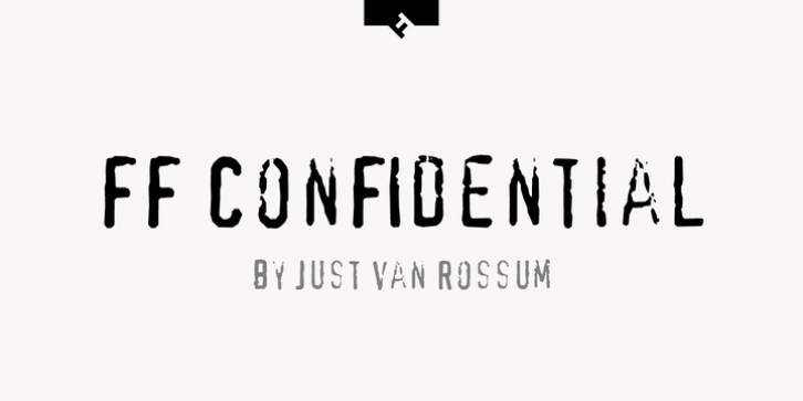 FF Confidential font preview