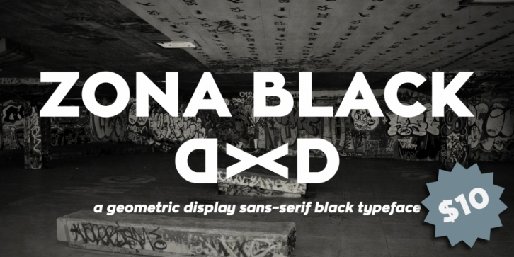 Zona Black font preview
