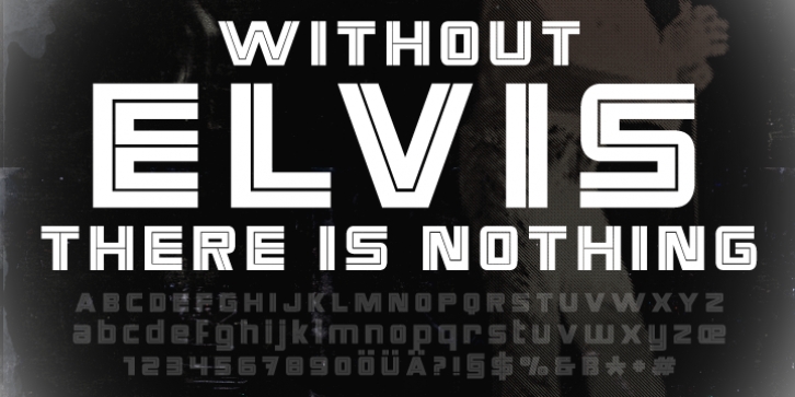 CA Elvis in stereo font preview