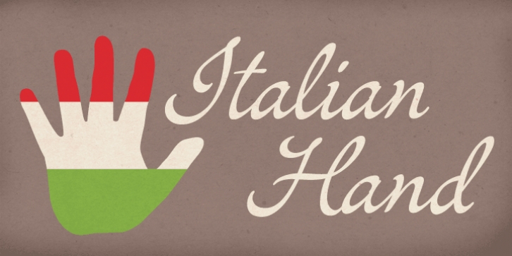 Italian Hand font preview