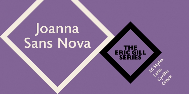 Joanna Sans Nova font preview