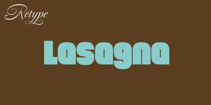Lasagna font preview