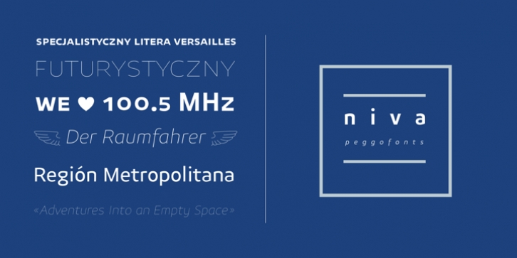 Niva font preview