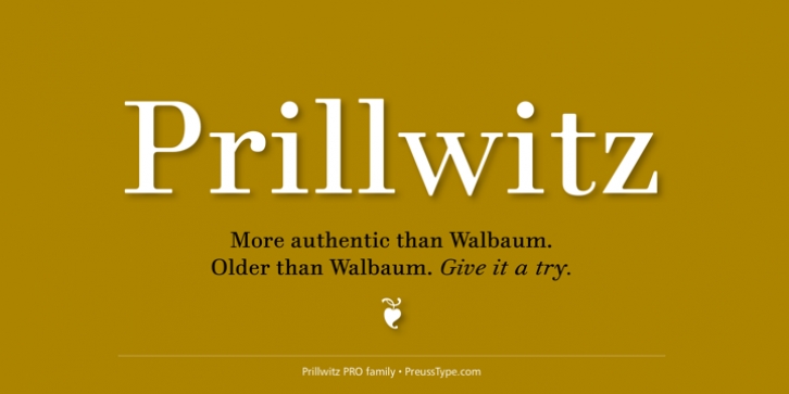 Prillwitz Pro font preview