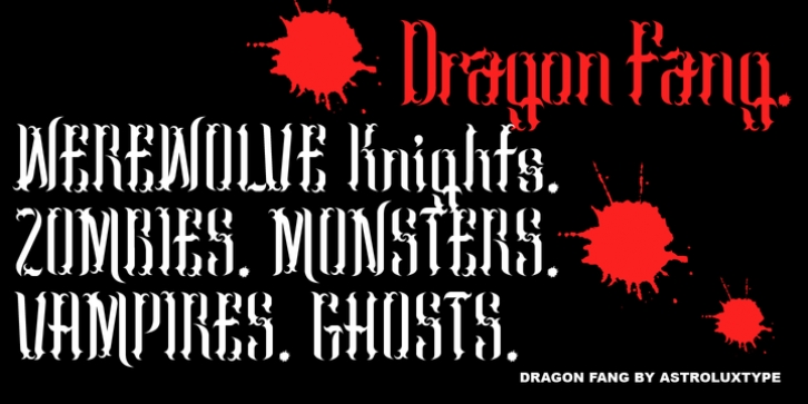 Dragon Fang font preview