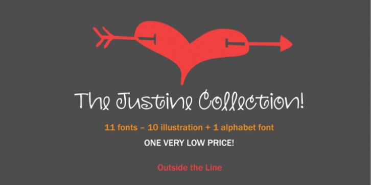 The Justine Collection font preview