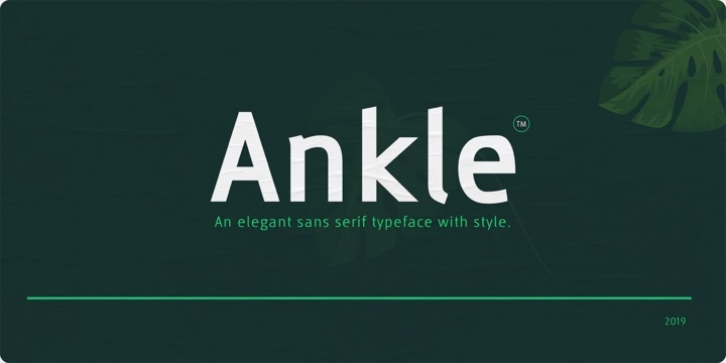 Ankle font preview