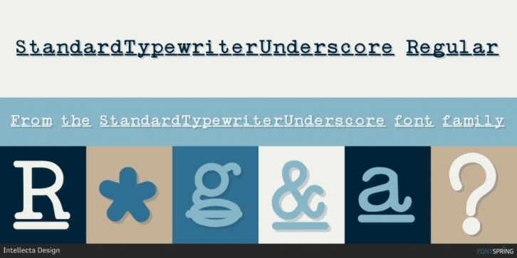 StandardTypewriterUnderscore font preview