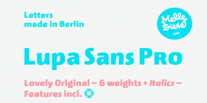 Lupa Sans Pro font preview