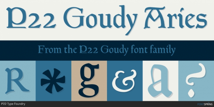 P22 Goudy font preview