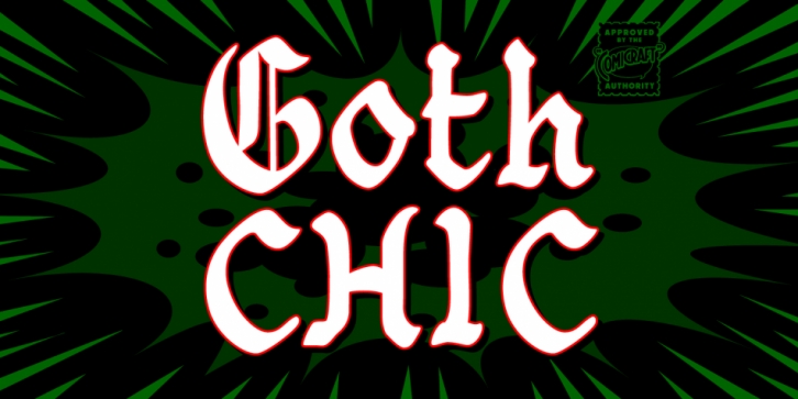 Goth Chic font preview