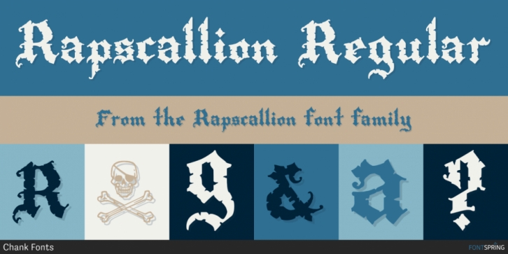 Rapscallion font preview