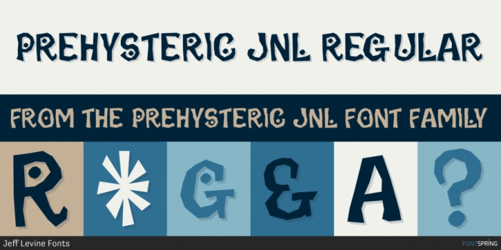 Prehysteric JNL font preview