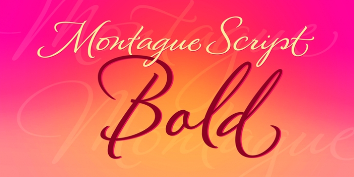 Montague Script Bold font preview