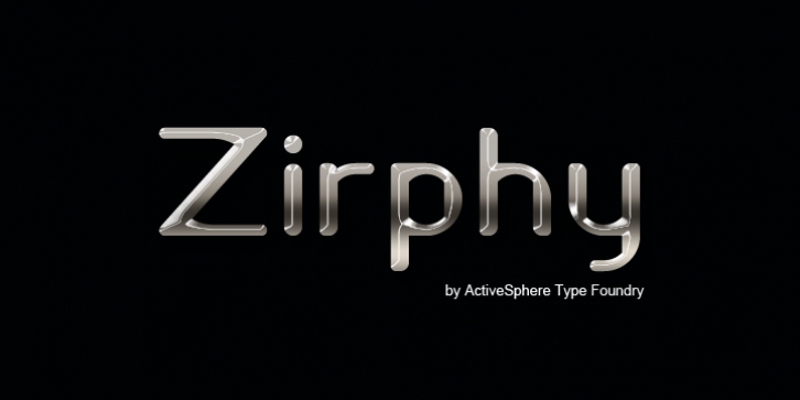 Zirphy font preview