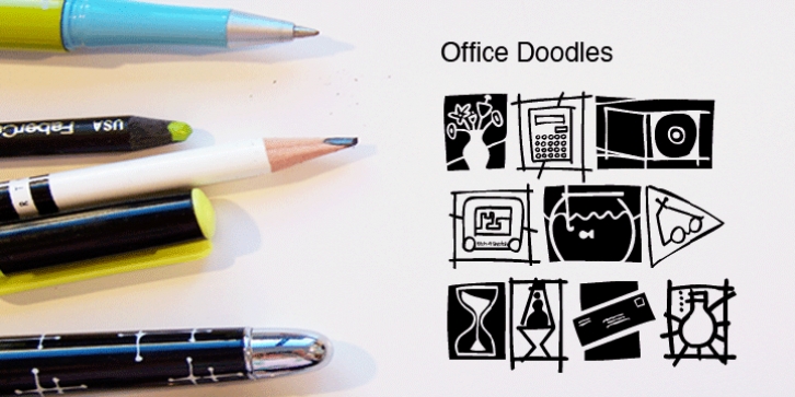 Office Doodles font preview
