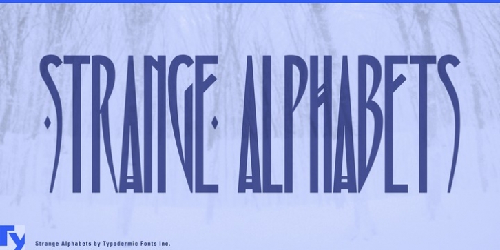 Strange Alphabets font preview